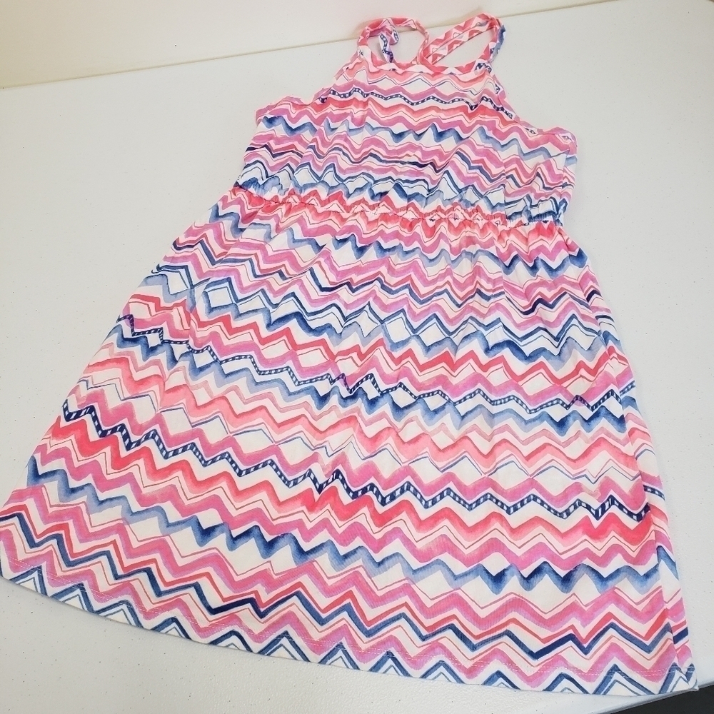 Oshkosh Girls Chevron Summer Dress Size 12